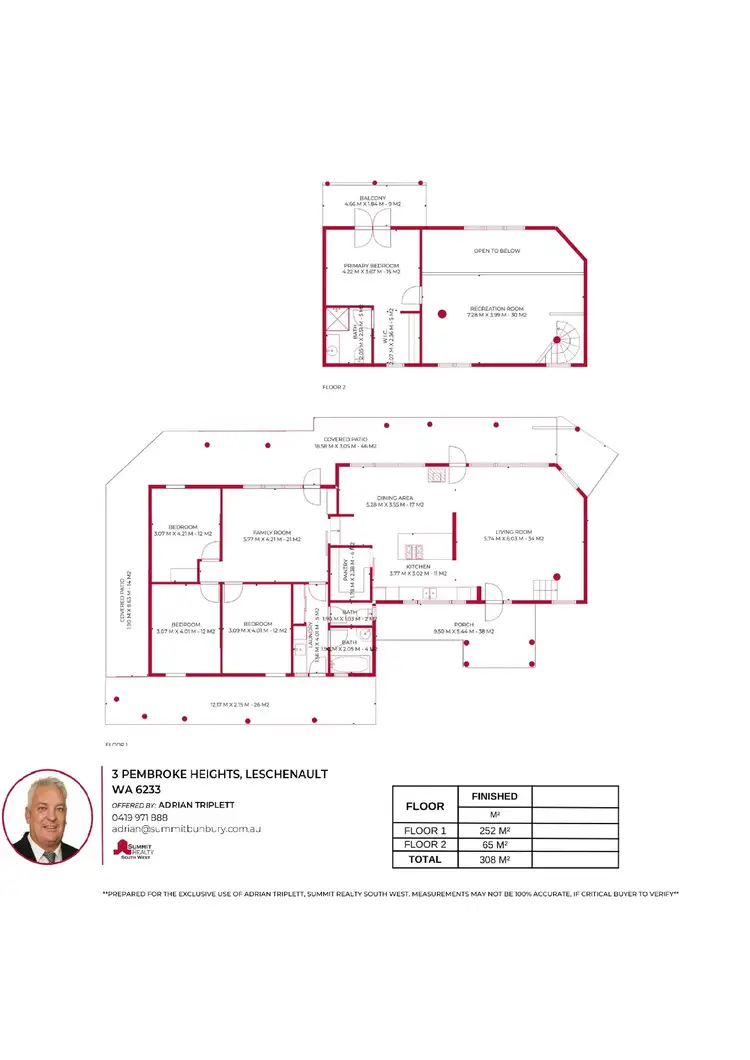 Floorplan of Homely house listing, 3 Pembroke Heights, Leschenault WA 6233