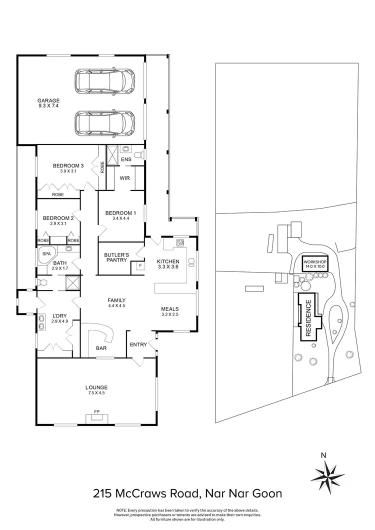 Floorplan of Homely house listing, 215 Mccraws Road, Nar Nar Goon VIC 3812