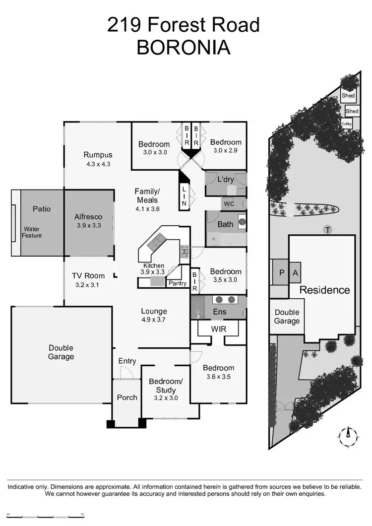 Floorplan of Homely house listing, 219 Forest Road, Boronia VIC 3155
