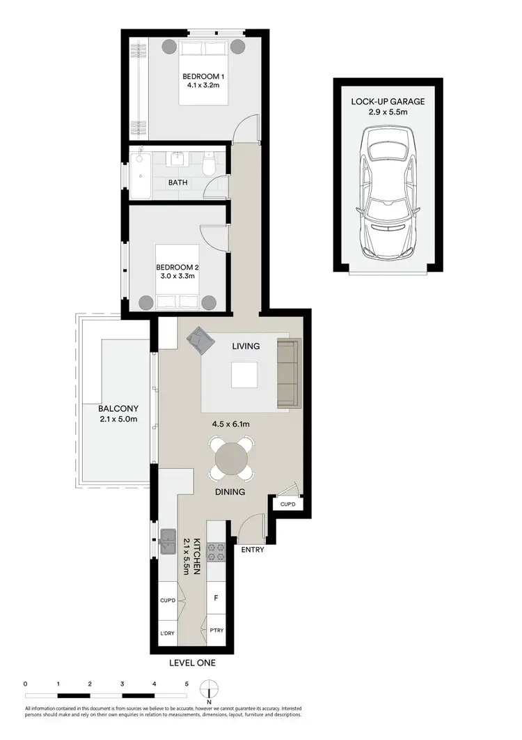 Floorplan of Homely apartment listing, 2/6 Liverpool Street, Rose Bay NSW 2029