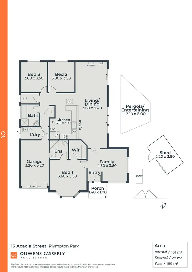 Floorplan of Homely house listing, 13 Acacia Street, Plympton Park SA 5038