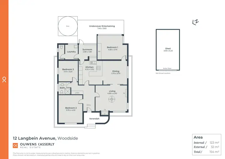 Floorplan of Homely house listing, 12 Langbein Avenue, Woodside SA 5244