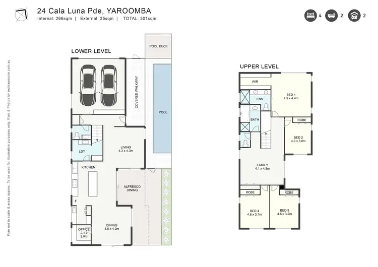 Floorplan of Homely house listing, 24 Cala Luna Parade, Yaroomba QLD 4573