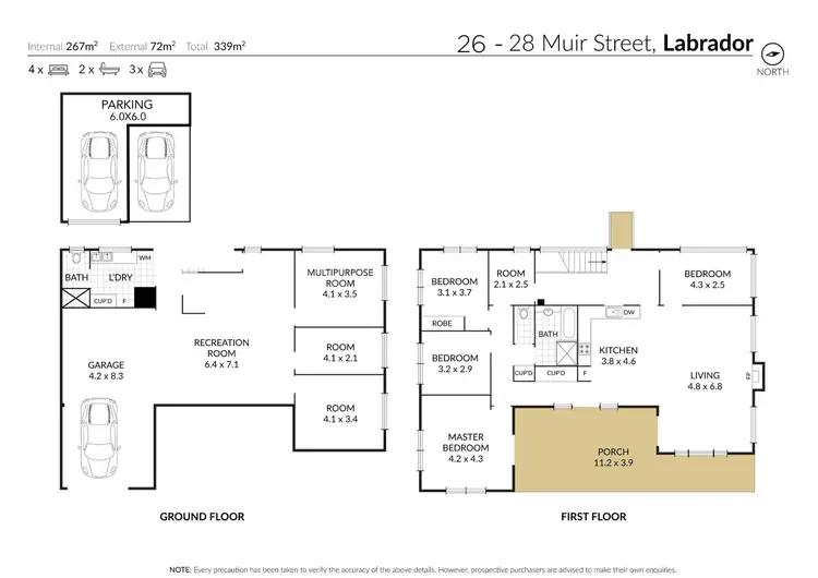 Floorplan of Homely house listing, 26-28 Muir Street, Labrador QLD 4215