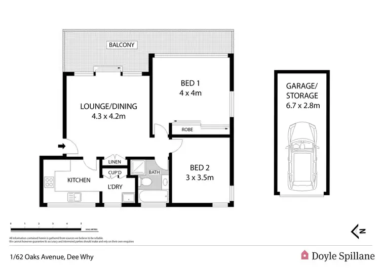 Floorplan of Homely apartment listing, 1/62 Oaks Avenue, Dee Why NSW 2099