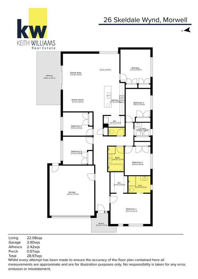 Floorplan of Homely house listing, 26 Skeldale Wynd, Morwell VIC 3840