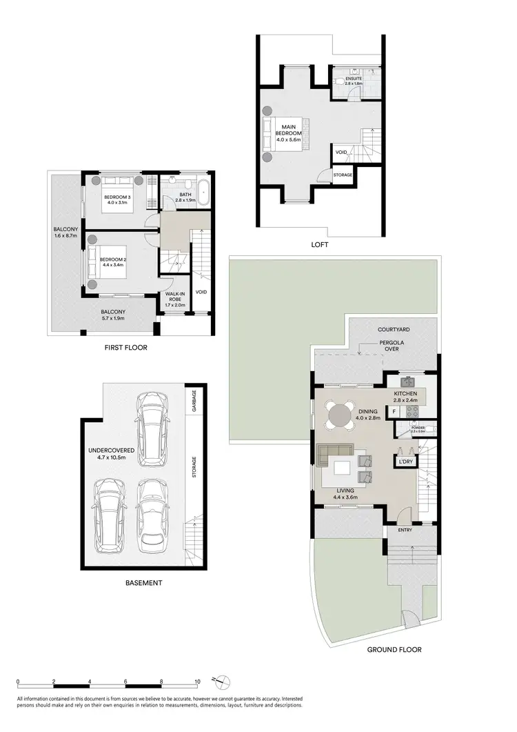 Floorplan of Homely townhouse listing, 9/44-46 Beauchamp Road, Hillsdale NSW 2036