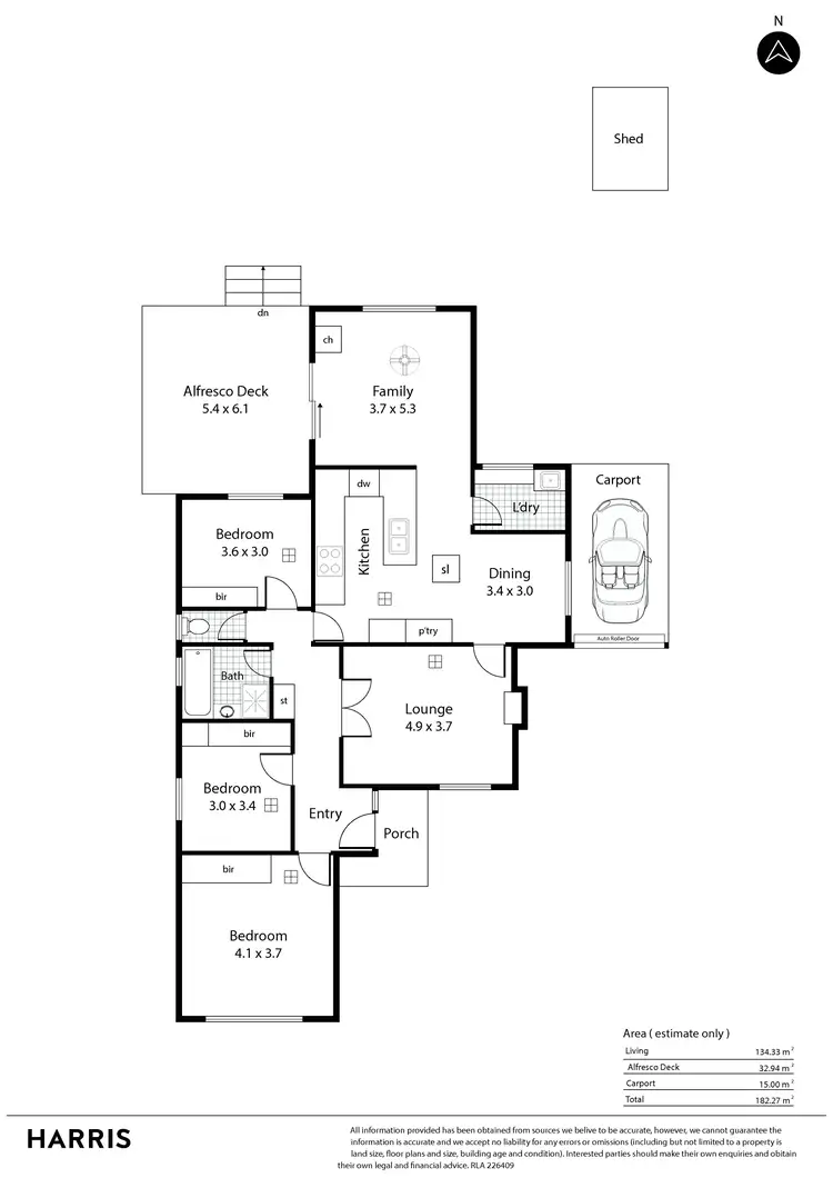 Floorplan of Homely house listing, 21 Roger Road, Morphett Vale SA 5162