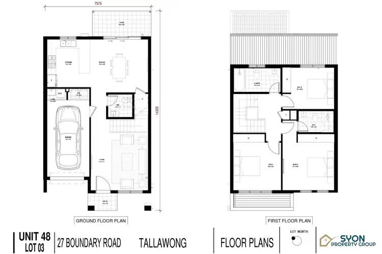 Floorplan of Homely townhouse listing, 1 Hissey Glade, Tallawong NSW 2762