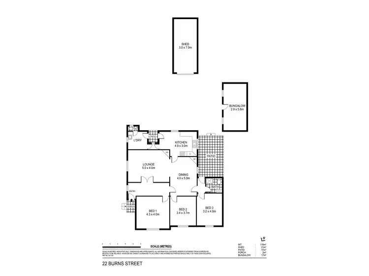 Floorplan of Homely house listing, 22 Burns Street, Maryborough VIC 3465