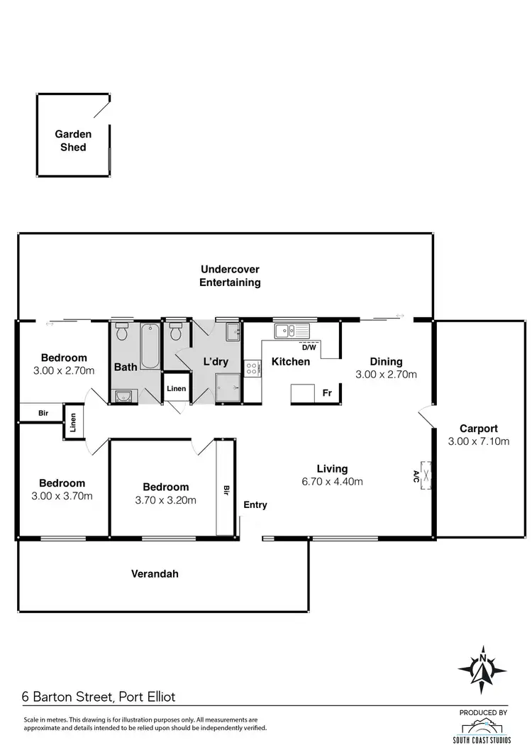 Floorplan of Homely house listing, 6 Barton Street, Port Elliot SA 5212