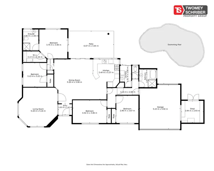 Floorplan of Homely house listing, 2 Everglade Rise, Brinsmead QLD 4870