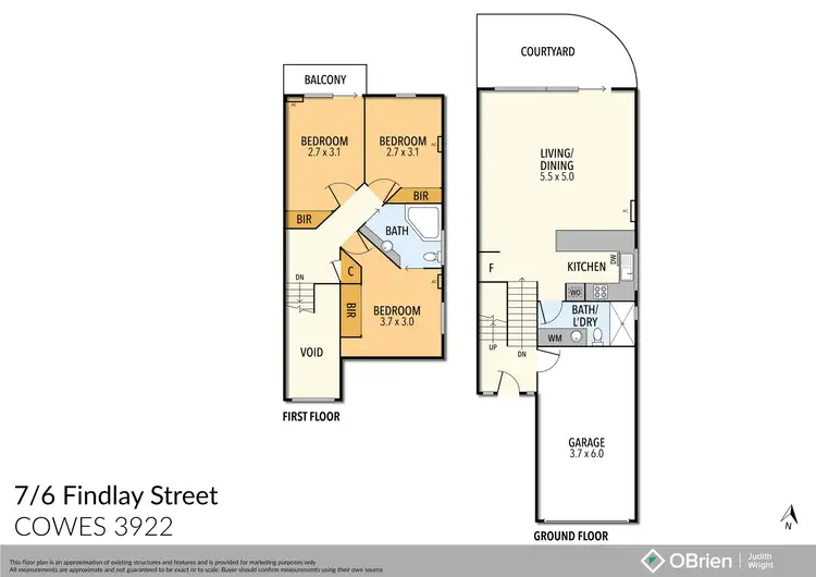 Floorplan of Homely townhouse listing, 7/4-6 Findlay Street, Cowes VIC 3922