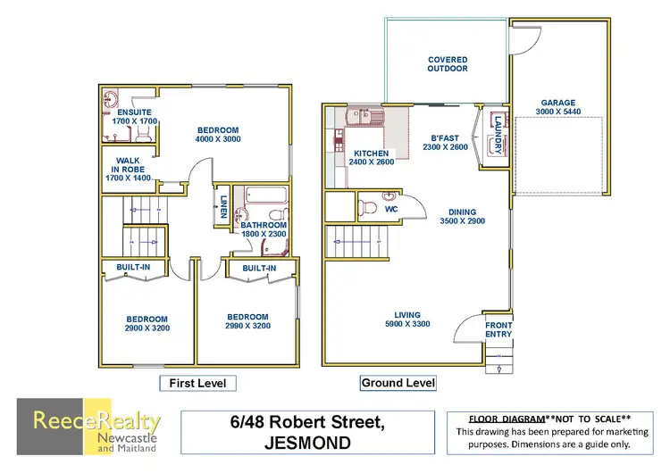 Floorplan of Homely townhouse listing, 6/48 Robert Street, Jesmond NSW 2299