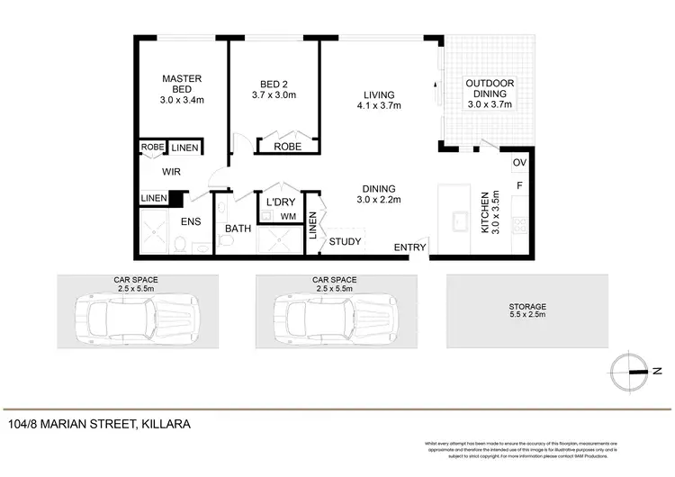 Floorplan of Homely apartment listing, 104/8 Marian Street, Killara NSW 2071