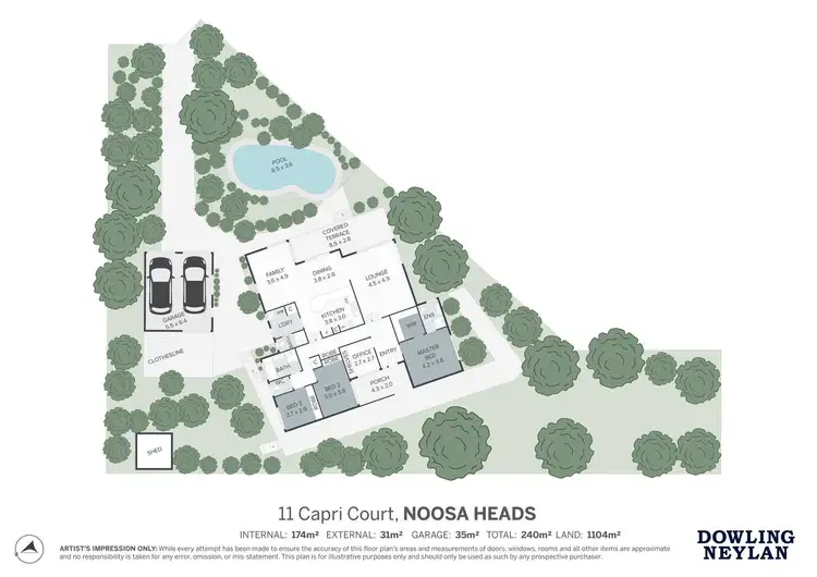 Floorplan of Homely house listing, 11 Capri Court, Noosa Heads QLD 4567