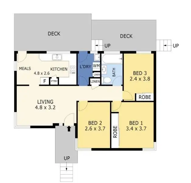 Floorplan of Homely house listing, 1A Warilda Street, Saratoga NSW 2251