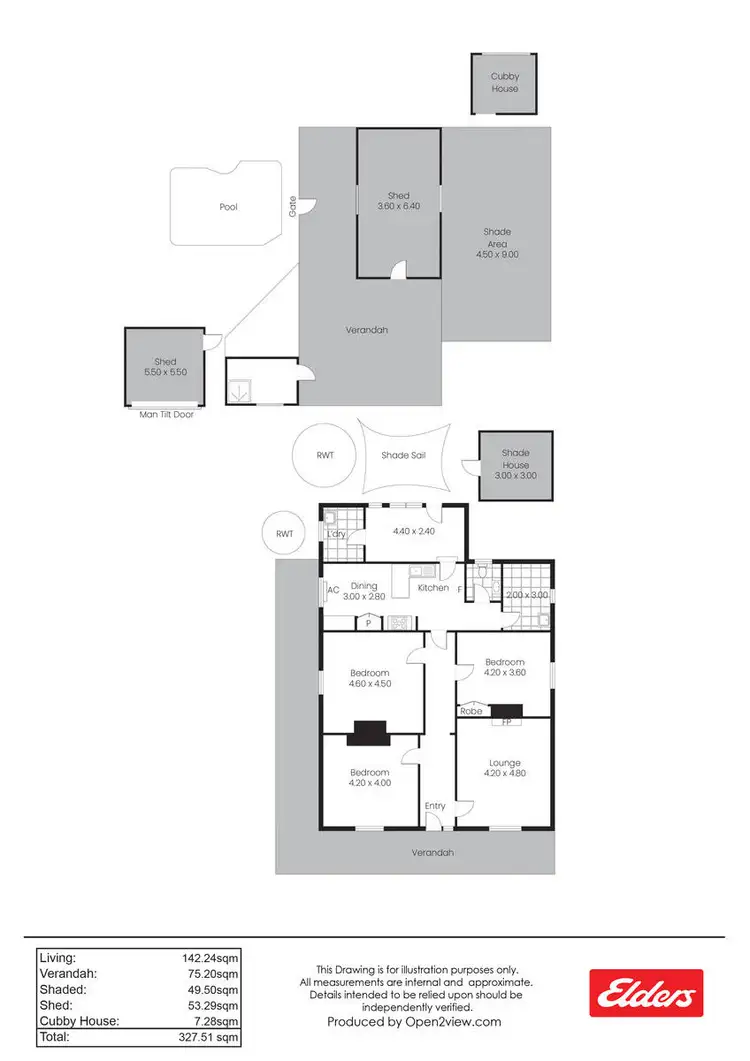 Floorplan of Homely house listing, 15 Ralli Street, Balaklava SA 5461