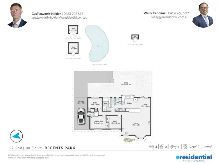 Floorplan of Homely house listing, 12 Redgum Drive, Regents Park QLD 4118