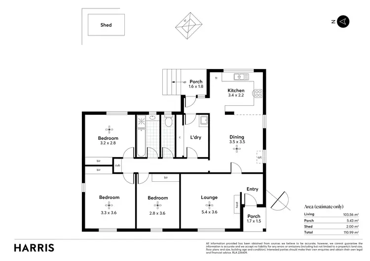 Floorplan of Homely house listing, 39 Cumberland Crescent, Huntfield Heights SA 5163