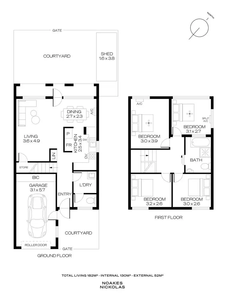 Floorplan of Homely townhouse listing, 23/7 Mooloola Way, West Lakes Shore SA 5020