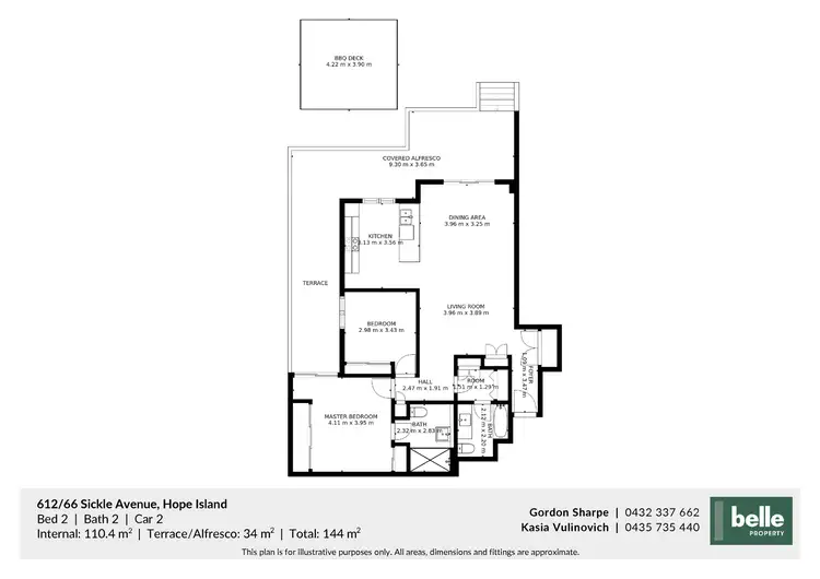 Floorplan of Homely apartment listing, 612/66 Sickle Avenue, Hope Island QLD 4212