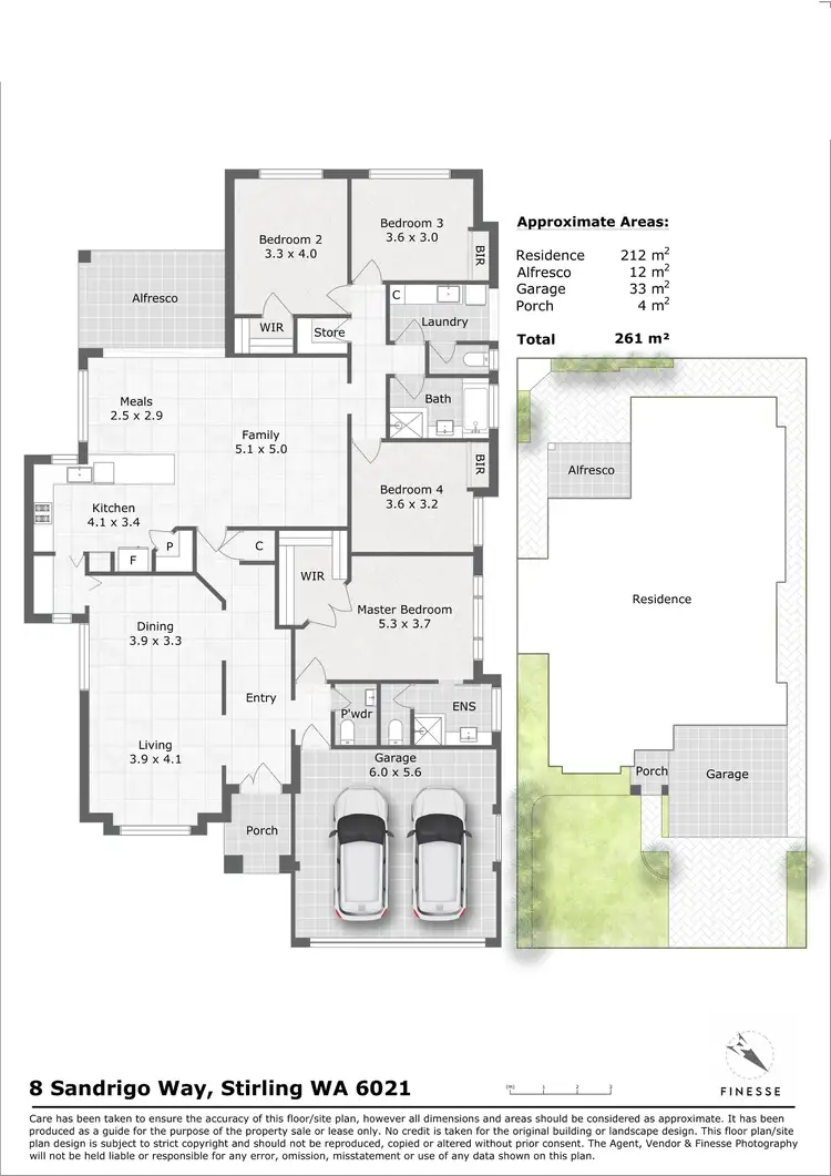 Floorplan of Homely house listing, 8 Sandrigo Way, Stirling WA 6021