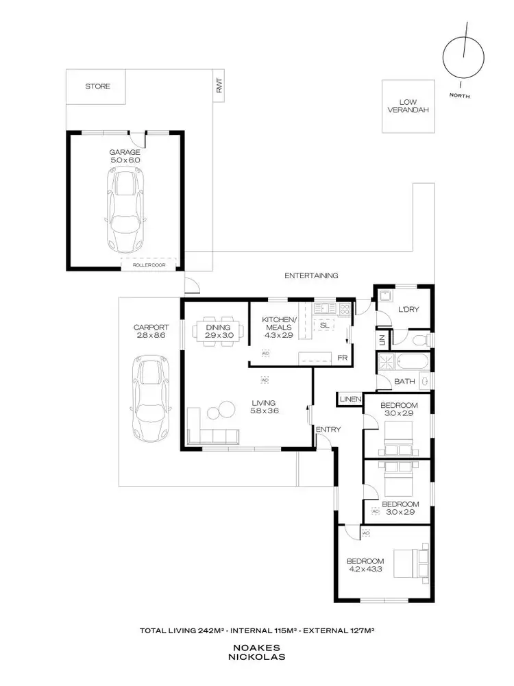 Floorplan of Homely house listing, 6 Tilley Court, Marion SA 5043