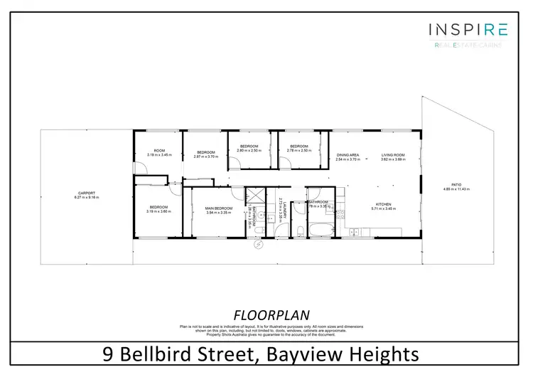 Floorplan of Homely house listing, 9 Bellbird Street, Bayview Heights QLD 4868