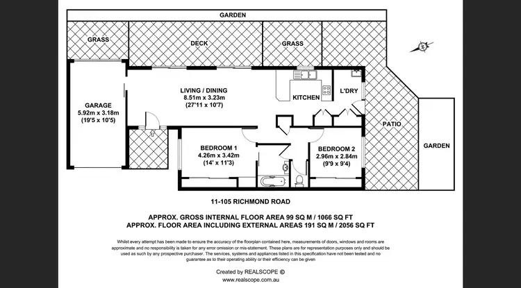 Floorplan of Homely townhouse listing, 11/105 Richmond Road, Morningside QLD 4170