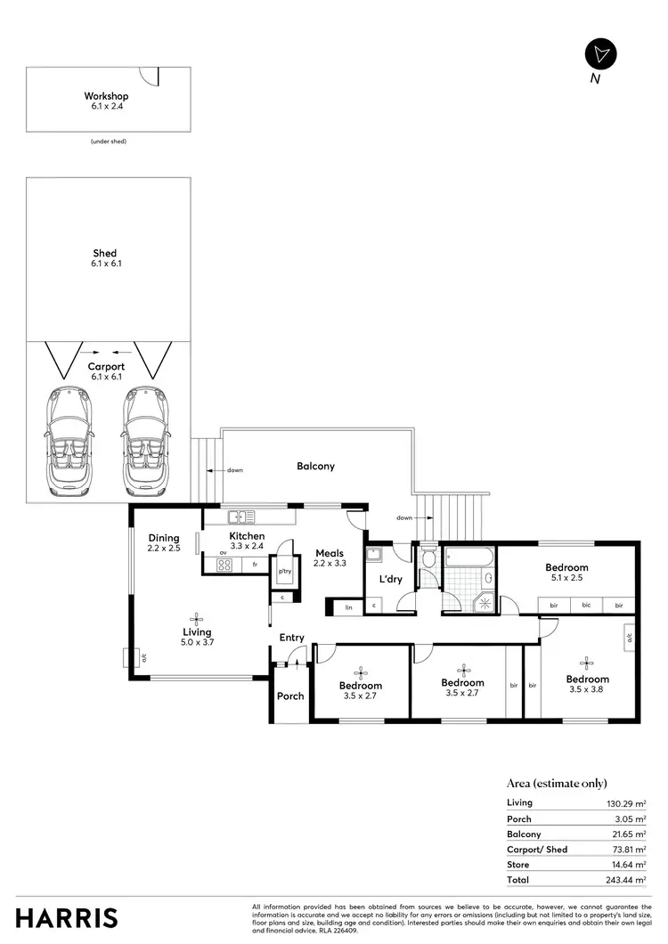Floorplan of Homely house listing, 260 Shepherds Hill Road, Eden Hills SA 5050