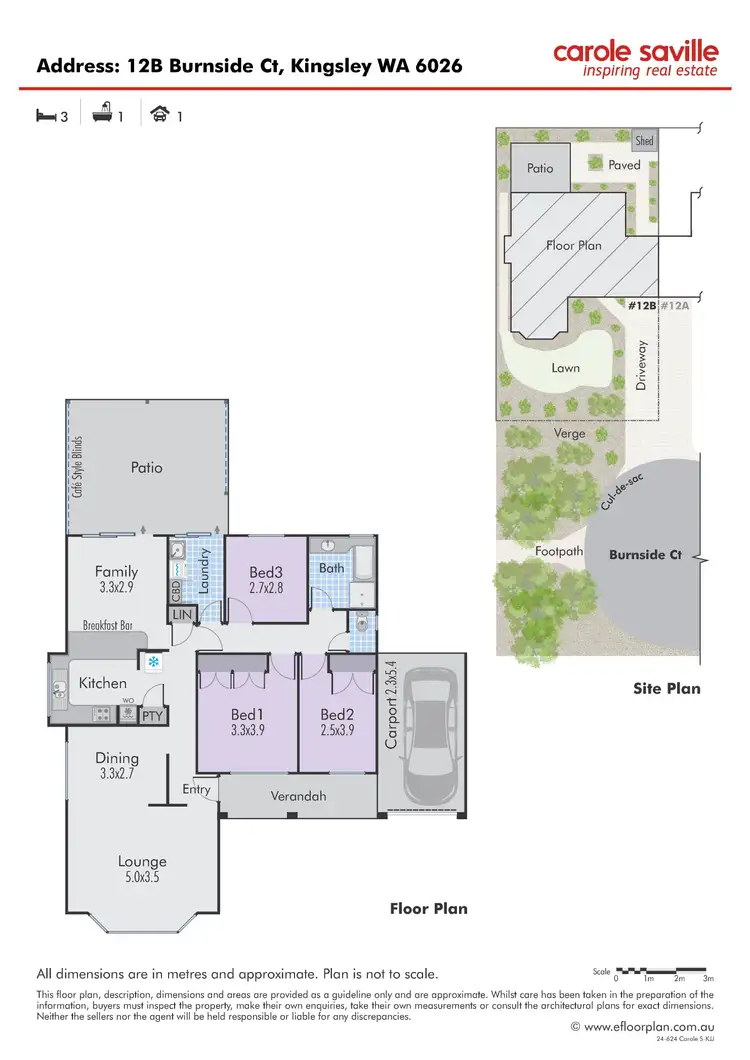 Floorplan of Homely house listing, 12B Burnside Court, Kingsley WA 6026