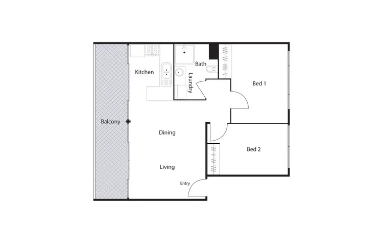 Floorplan of Homely apartment listing, 29/4 Wilkins Street, Mawson ACT 2607