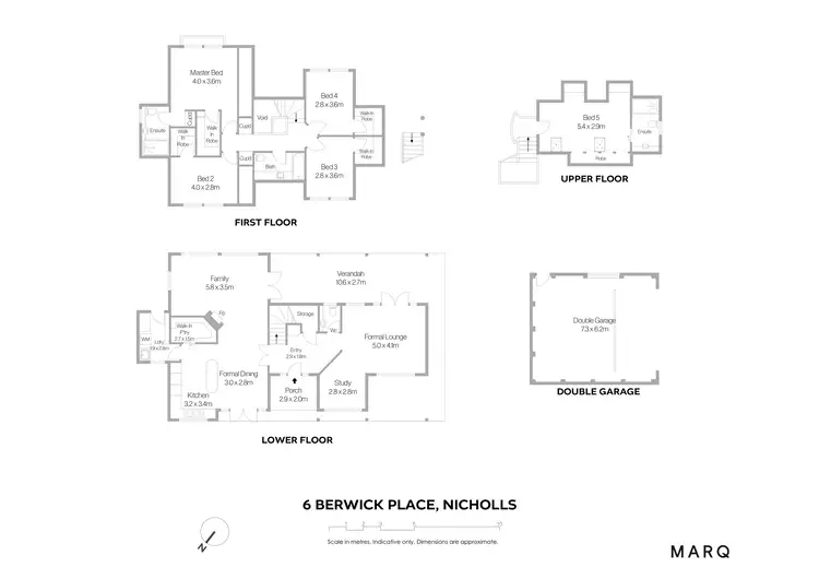 Floorplan of Homely house listing, 6 Berwick Place, Nicholls ACT 2913