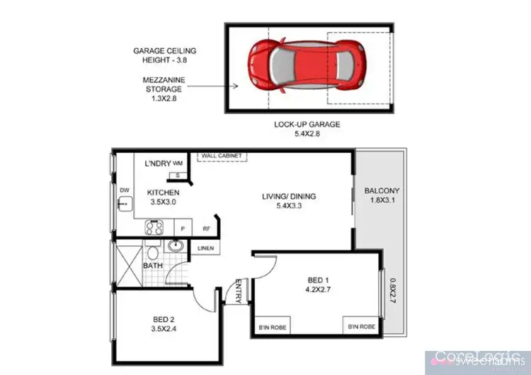 Floorplan of Homely apartment listing, 6/76 Oaks Avenue, Dee Why NSW 2099