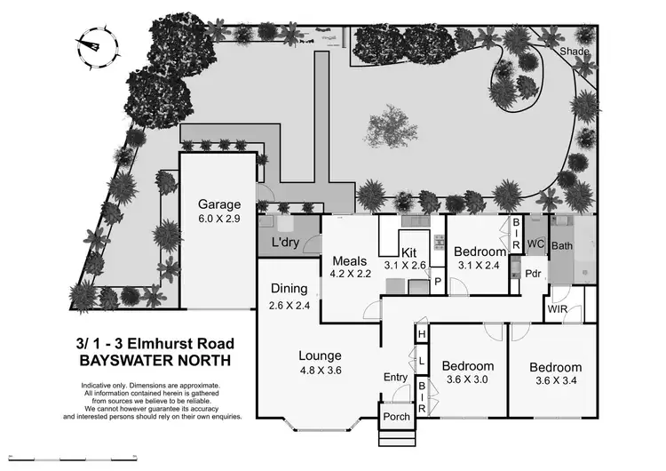 Floorplan of Homely unit listing, 3/1-3 Elmhurst Road, Bayswater North VIC 3153
