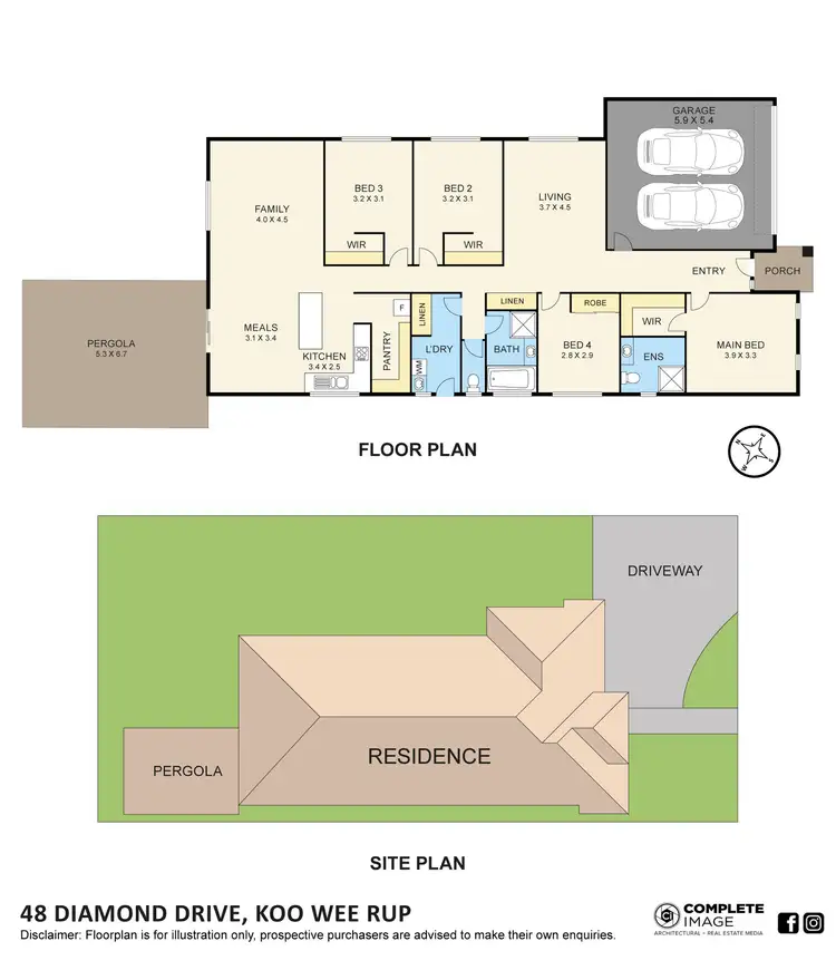 Floorplan of Homely house listing, 48 Diamond Drive, Koo Wee Rup VIC 3981