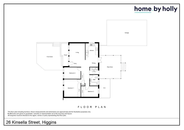 Floorplan of Homely house listing, 26 Kinsella Street, Higgins ACT 2615