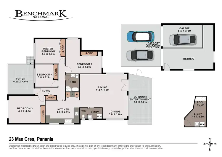 Floorplan of Homely house listing, 23 Mae Crescent, Panania NSW 2213