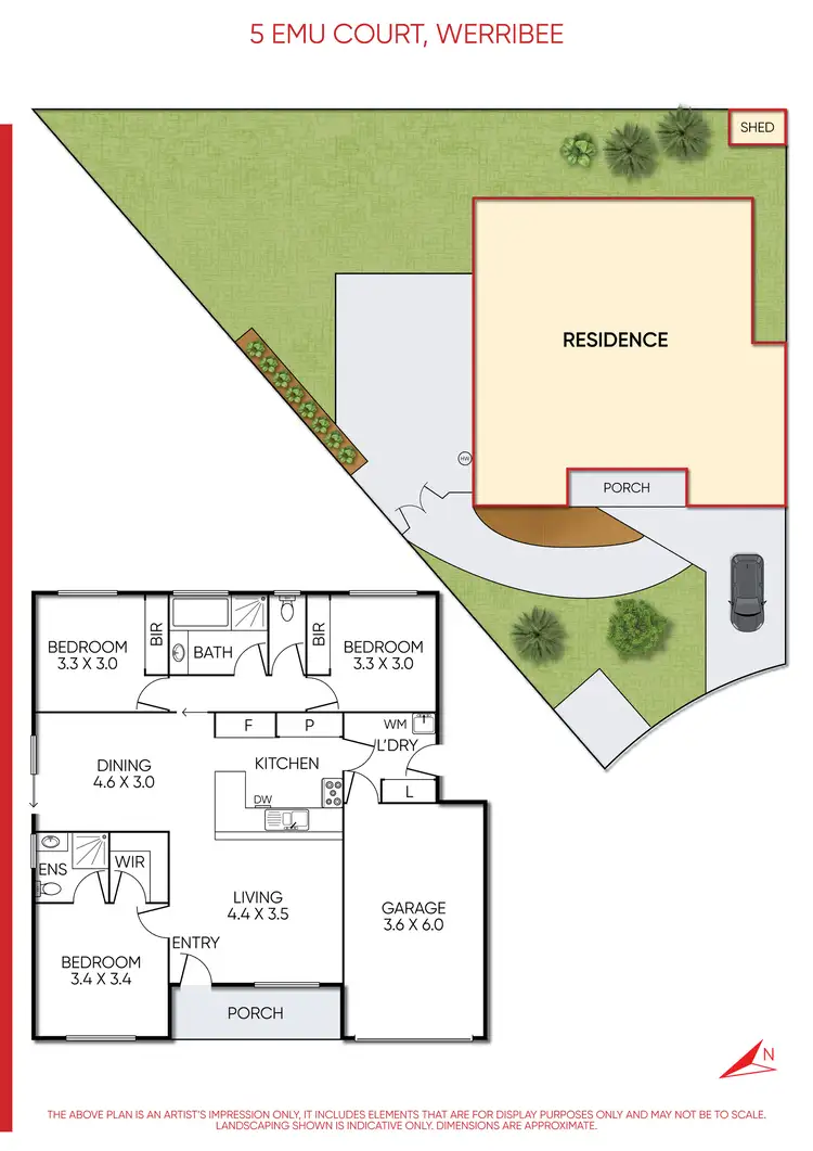 Floorplan of Homely house listing, 5 Emu Court, Werribee VIC 3030