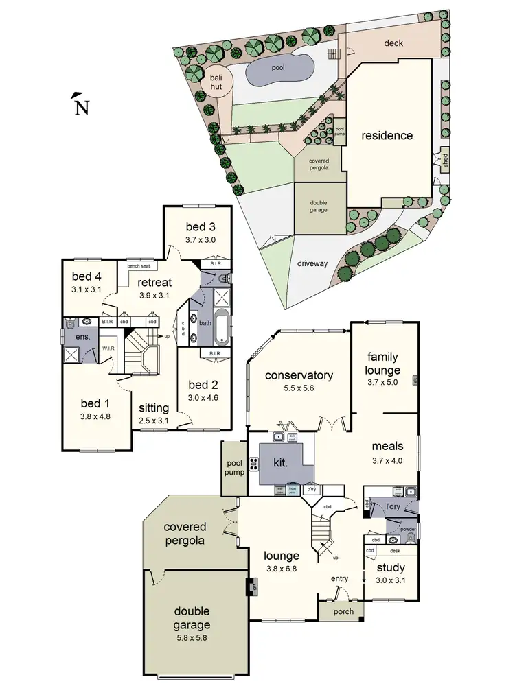 Floorplan of Homely house listing, 4 Buvelot Court, Chirnside Park VIC 3116
