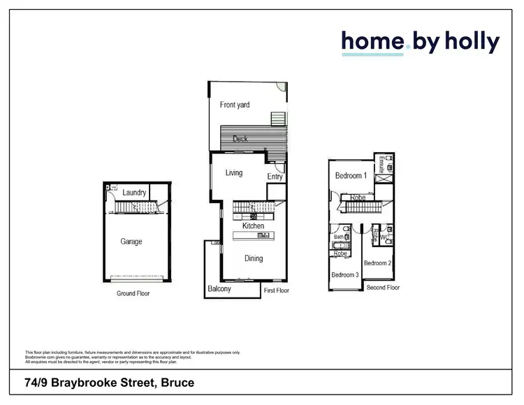 Floorplan of Homely apartment listing, 74/9 Braybrooke Street, Bruce ACT 2617