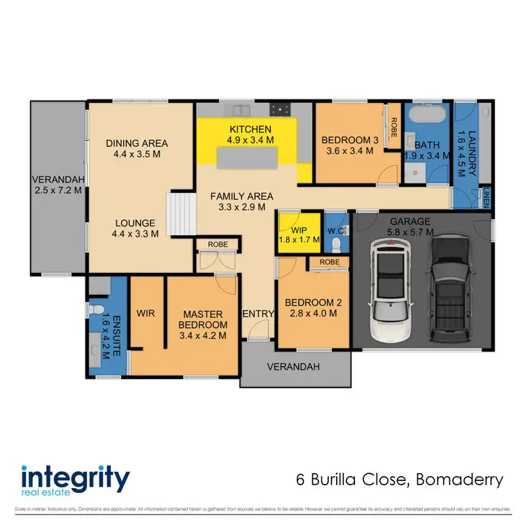 Floorplan of Homely house listing, 6 Burilla Close, Bomaderry NSW 2541