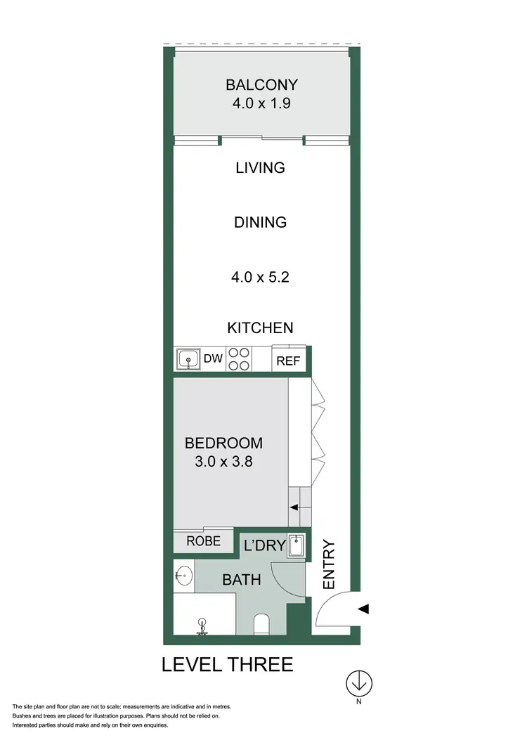 Floorplan of Homely apartment listing, 18/107 Oxford Street, Darlinghurst NSW 2010