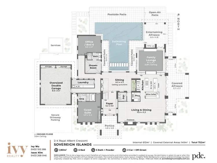 Floorplan of Homely house listing, 2-4 Royal Albert Crescent, Sovereign Islands QLD 4216