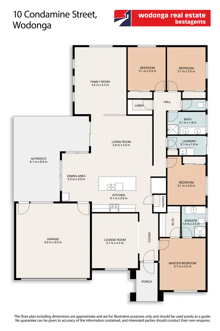 Floorplan of Homely house listing, 10 Condamine Street, Wodonga VIC 3690