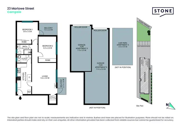 Floorplan of Homely block of units listing, 23 Marlowe Street, Campsie NSW 2194