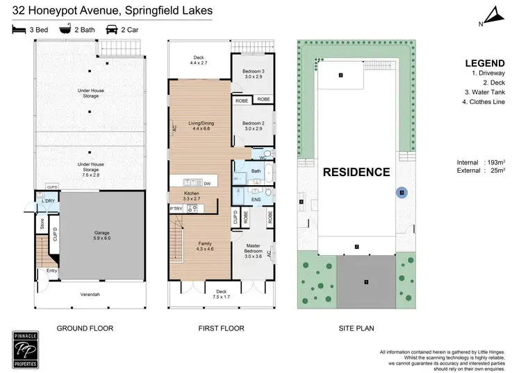 Floorplan of Homely house listing, 32 Honeypot Avenue, Springfield Lakes QLD 4300