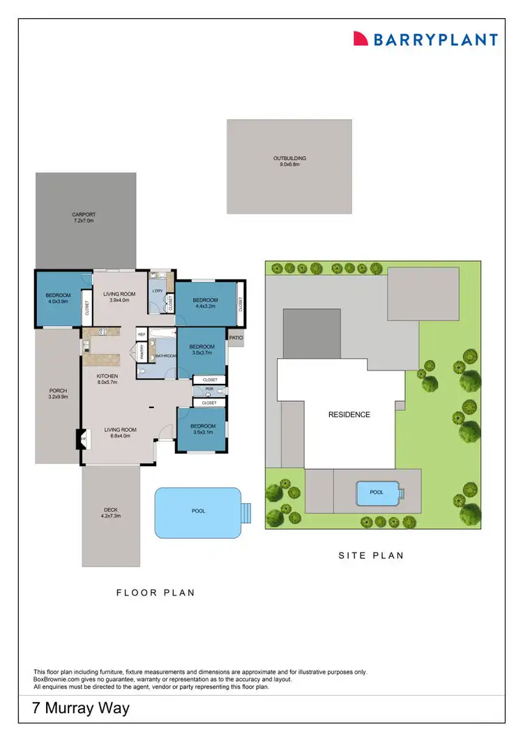 Floorplan of Homely house listing, 7 Murray Way, Buronga NSW 2739