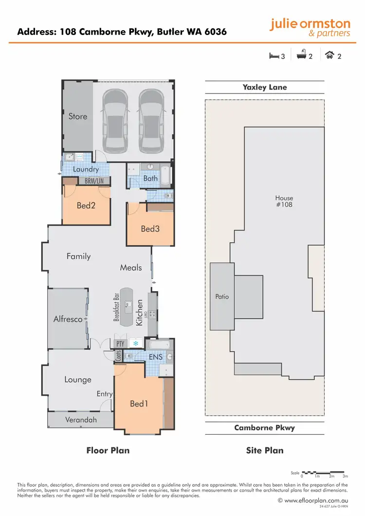 Floorplan of Homely house listing, 108 Camborne Parkway, Butler WA 6036